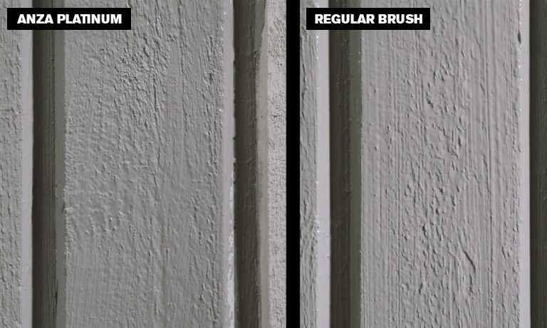 Verschil tussen Anza Platinum Outdoor Brush en een gewone gevelborstel